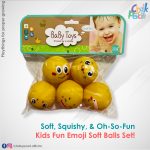 CP077 Kids Fun Emoji Soft Balls Set
