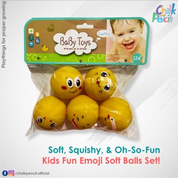 CP077 Kids Fun Emoji Soft Balls Set