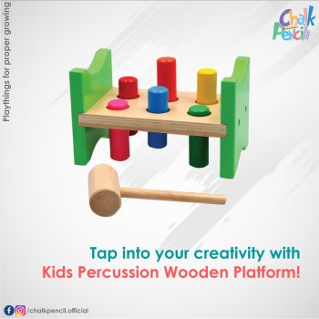 Kids Percussion Wooden Platform for Musical Fun