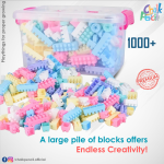 Large Pile of Blocks Endless Creativity 1000+ Pieces