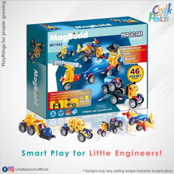 MagBuild Urban Car Puzzle Set