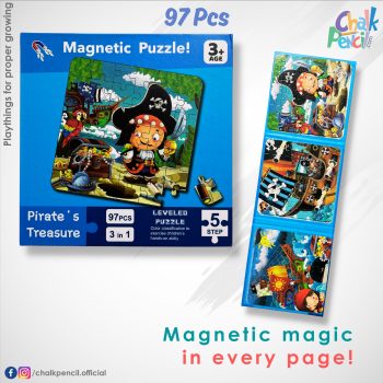 Magnetic Puzzle Pirates Treasure Set 97 Pcs