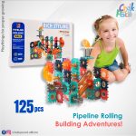 Unique Pipeline Rolling Ball Building Blocks 125 PCS Set