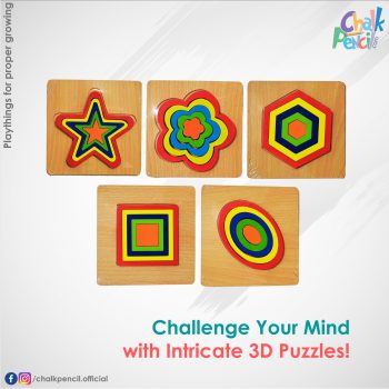 CP087 Premium 3D Shape Puzzles Set