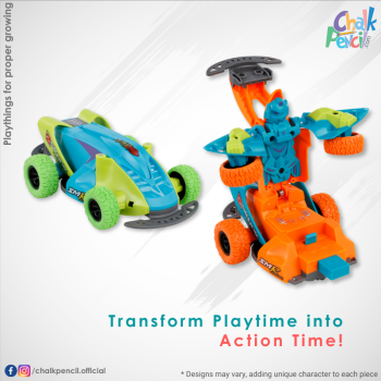 Friction Powered Transforming Robot Car