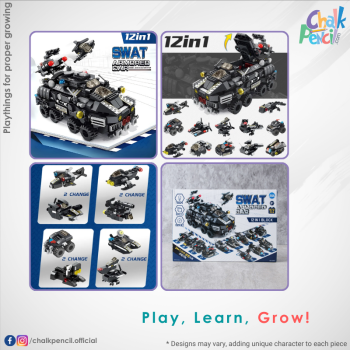 DIY SWAT 12 Models 572 pcs